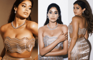 Janhvi Kapoor flaunts her curvy figure in body-hugging couture gowns