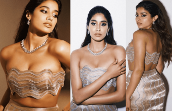 Janhvi Kapoor flaunts her curvy figure in body-hugging couture gowns
